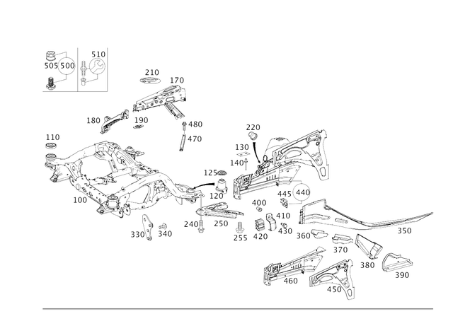 9987823 - Front-End Assembly, Front Panel: Protective Cap for Mercedes-Benz Image image