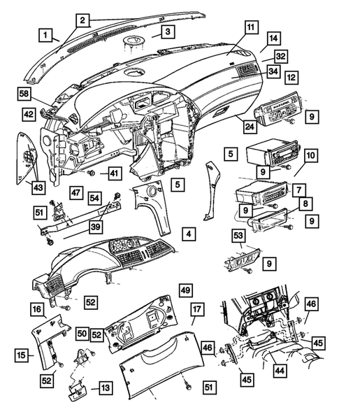 Instrument Panel for 2004 Chrysler Pacifica #0