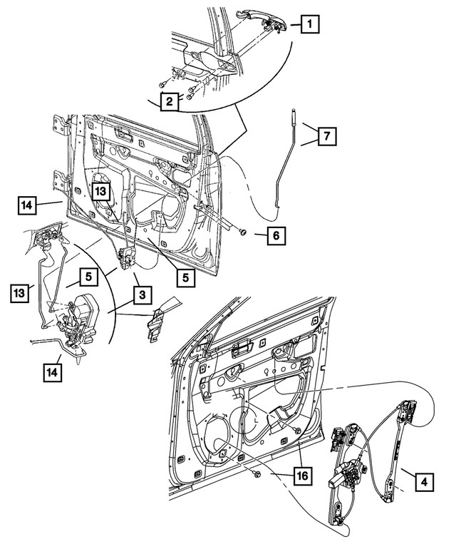 « WC81TZZAH – Doors, Door Mirrors and Related Parts : Extérieure De Porte Poignee, Côté Gauche pour Mopar Image »