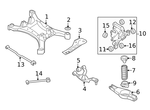 Rear Suspension for 2011 Nissan Altima #1