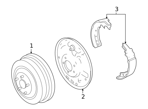 Brake Components for 2008 Mitsubishi Raider #0