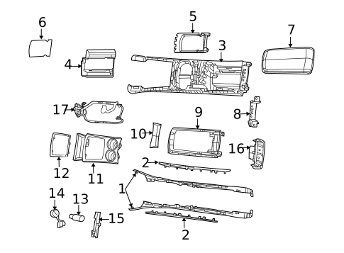 Console for 2009 Dodge Charger #0