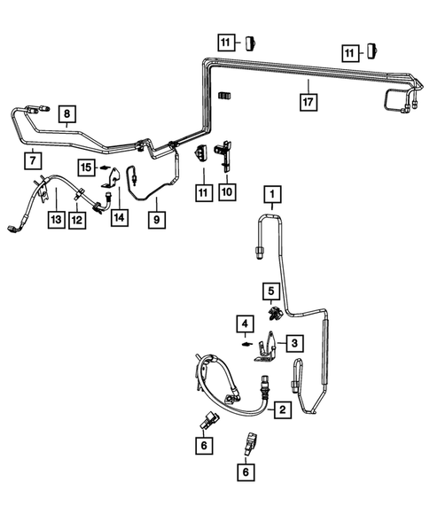 Hydraulic Control Unit, Brake Tubes and Hoses for 2018 Dodge Charger #1