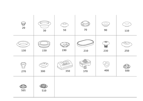 Expansion Plugs, Grommets for 2012 Mercedes-Benz S400 #0