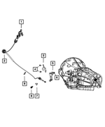 52110310AB - 42RLE; 4-Speed; Automatic Transmission: Shift Cable Bracket for Mopar Image