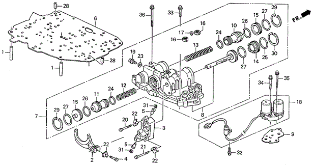 AT Servo Body for 1994 Acura Vigor #0