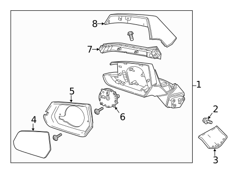 Outside Mirrors for 2014 Cadillac ELR #0