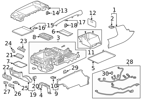 Center Console for 2020 Honda Odyssey #0