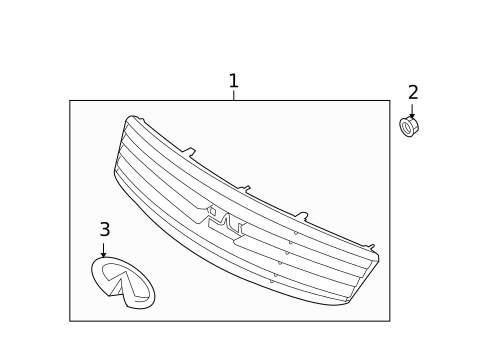 Grille & Components for 2008 INFINITI G35 #0