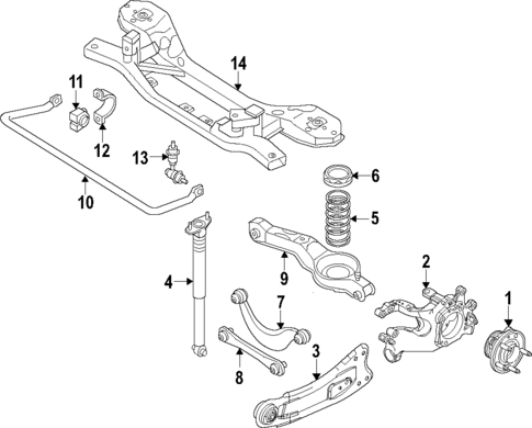 Rear Suspension for 2012 Ford Focus #0