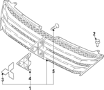 7450B079 - : Ornament Base for Mitsubishi: Eclipse Cross Image