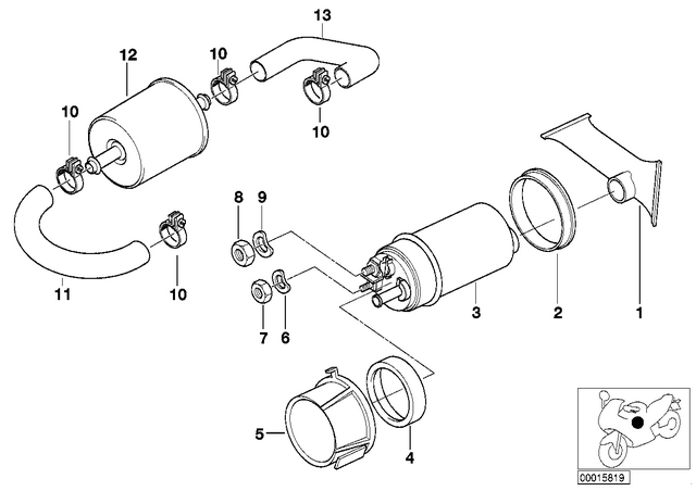 16142306896 - : Hose for BMW-Motorrad Image