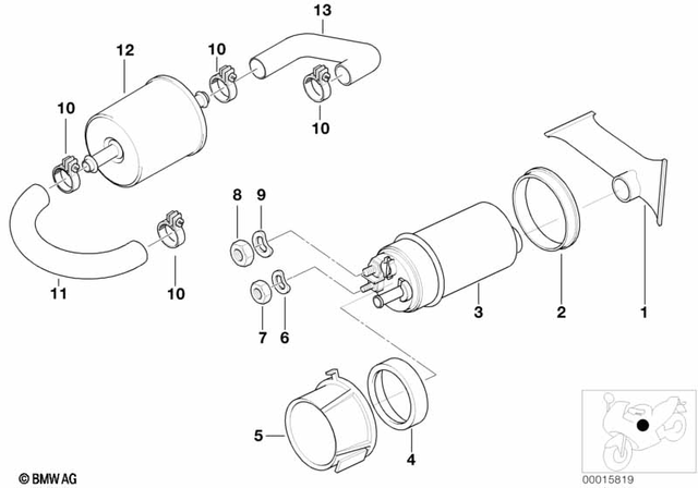 16141341233 - Fuel Supply: Strainer -  for BMW-Motorrad Image image