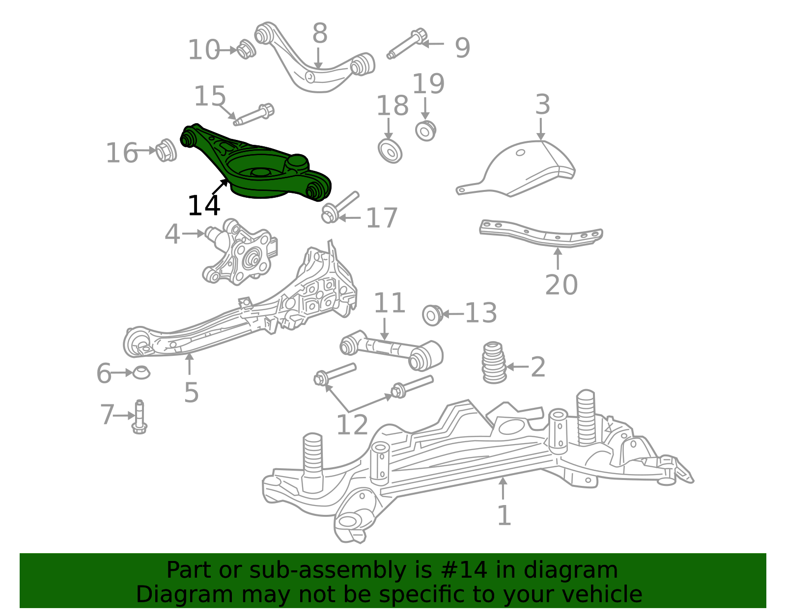 9E5Z5A649B Wholesale Suspension Parts Car Rear Control Arm for ford Fusion 2009-2012
