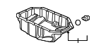 11200R40A00 - Engine: Oil Pan for Honda: Accord, Crosstour Image