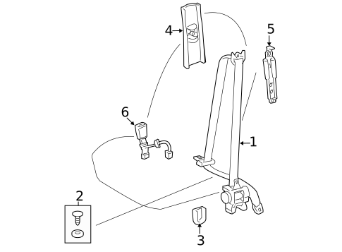 Front Seat Belts for 2018 Toyota Corolla #0