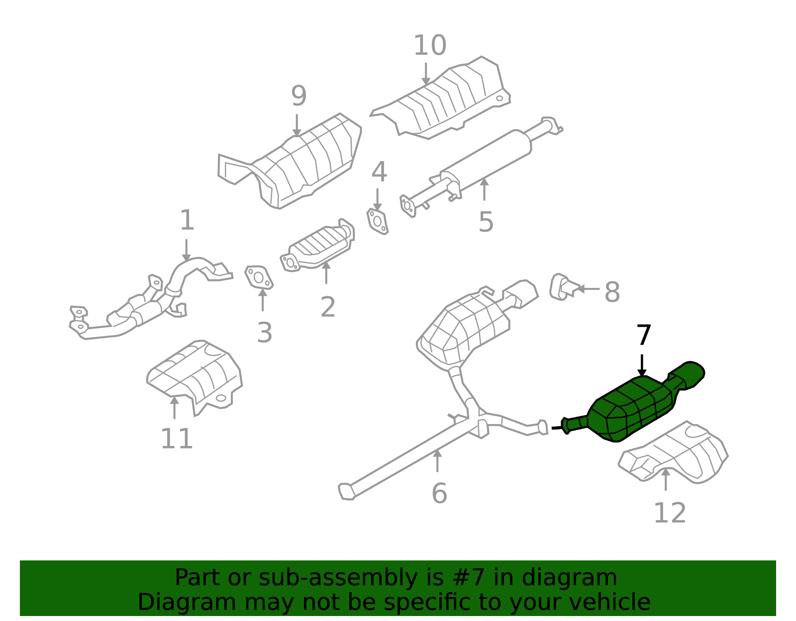 28700-3K370 - Muffler - 2006-2008 Hyundai Sonata | World Hyundai Parts