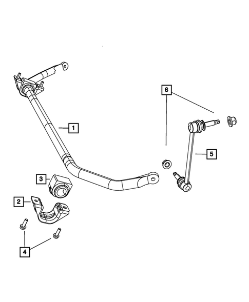 Front Stabilizer Bar for 2011 Chrysler 300 #1