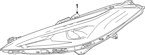 Headlamp Components for 2024 Chevrolet Corvette #1
