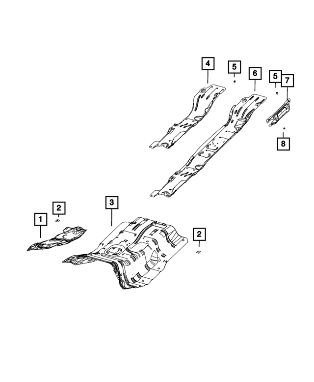 68399885AA - Exhaust: Exhaust Shield for Mopar Image