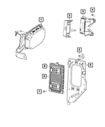 56029432AC - Electrical: Module Cover for Dodge: Ram 1500, Ram 2500, Ram 3500 | Jeep: Grand Wagoneer, Wagoneer | Ram: 1500, 1500 Classic, 2500, 3500 Image