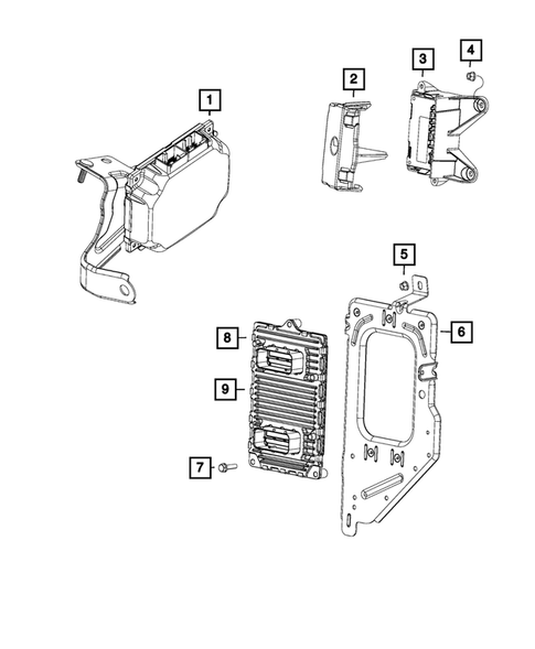 Keys, Modules and Engine Controllers for 2016 Ram 3500 #15