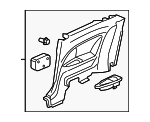 83730SVAA01ZA - : Lower Quarter Trim for Honda: Civic Image