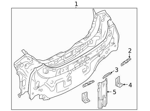 Rear Body for 2020 Toyota Yaris #1