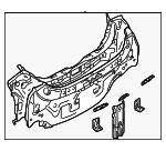 58307WB002 - Body: Rear Body Panel for Toyota: Yaris Image