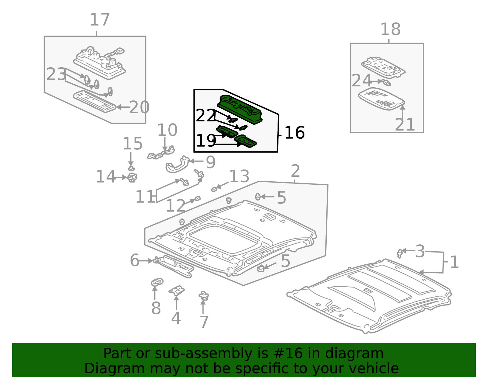 2002-2005 Honda Civic Map Lamp Assembly 34403-S5A-013ZC | OEM Parts Online