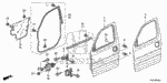 90341SDA000 - Body/Air Conditioning: NUT, FLANGE (6MM) for Honda Image