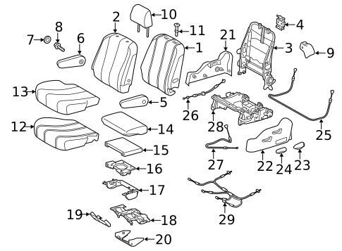 Second Row Seats for 2019 Toyota Sienna #0