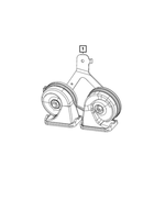 68477502AA - Electrical: Horn And Bracket for Mopar Image