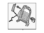 88410BE010 - Body: Seat Back Frame for Hyundai: Kona, Kona Electric Image