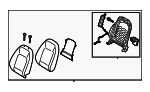 88400BE561XPY - Body: Seat Back Assembly for Hyundai: Kona Image