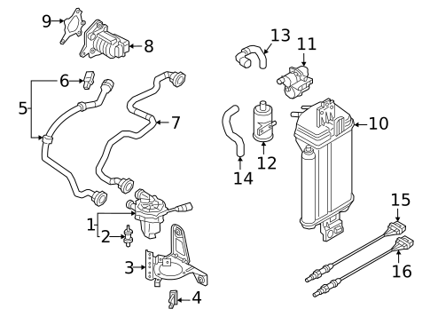 Emission Components for 2022 Volkswagen Tiguan #0