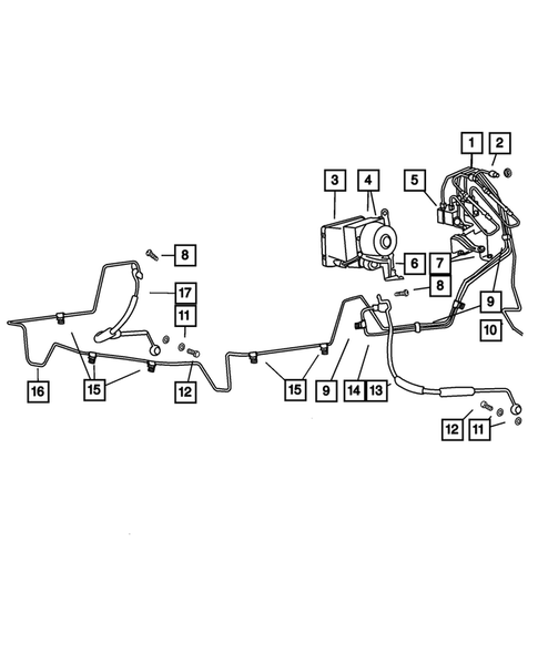 Brake Lines and Hoses for 2005 Jeep Liberty | My Mopar Parts