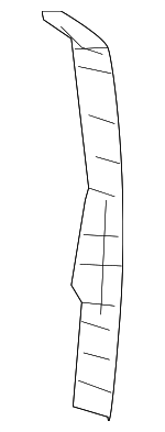 AE9Z7420521A - Body: Front Weather-strip for Lincoln: MKT Image