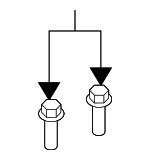 9XG073999L - Cooling System: Mount Bracket Screw for Mazda: Tribute Image