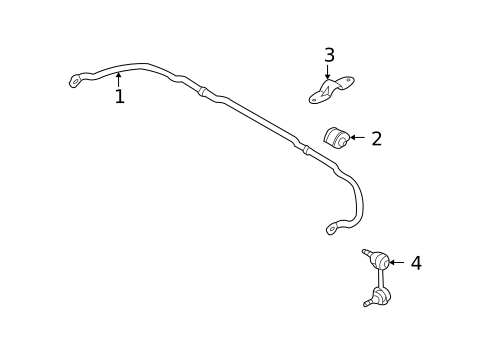 Stabilizer Bar & Components for 2003 INFINITI I35 #0
