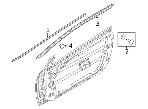 Exterior Trim - Door for 2014 Kia Forte Koup #0