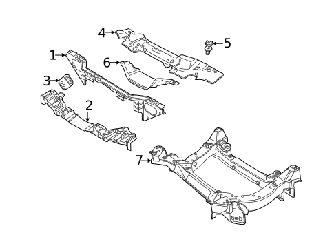 Radiator Support for 2008 Jaguar S-Type #0