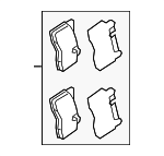 LR160069 - Brakes: Brake Pads for Land-Rover Image