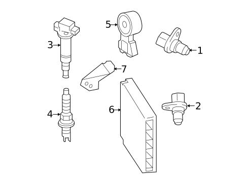 Ignition System for 2014 Scion iQ #0