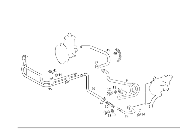 1244663281 - : Hose for Mercedes-Benz Image
