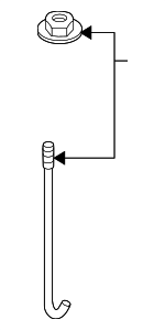 MR465831 - Electrical: Battery Bolt for Mitsubishi Image