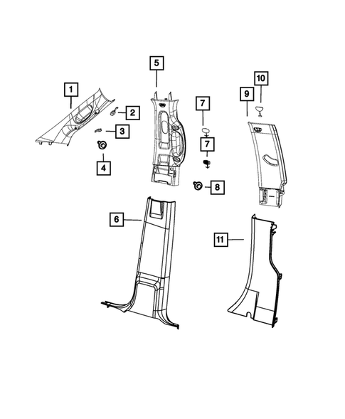 Panels - Moldings - Scuff Plates, Pillar, Cowl, 1/4 Panel Trim and Cargo Covers for 2023 Ram 2500 #0