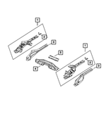 68246111AA - Frame, Bumper and Fascia: Frame Rail Bracket, Right for Mopar Image
