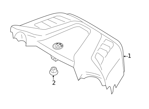 Engine Appearance Cover for 2016 BMW X5 #0