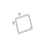 68291714AE - : Quarter Window Glass, Right for Jeep: Wrangler Image